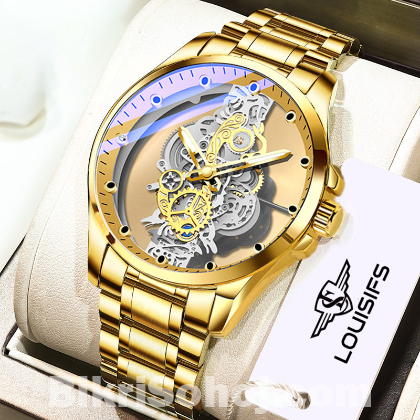 New hollow transparent non-automatic men's watch